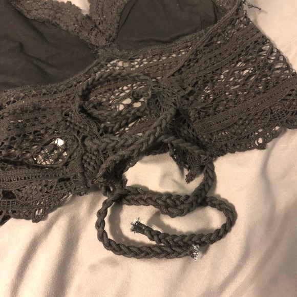 SOLD Tularosa Black Crochet Top Coachella Festival - Picture 7 of 8